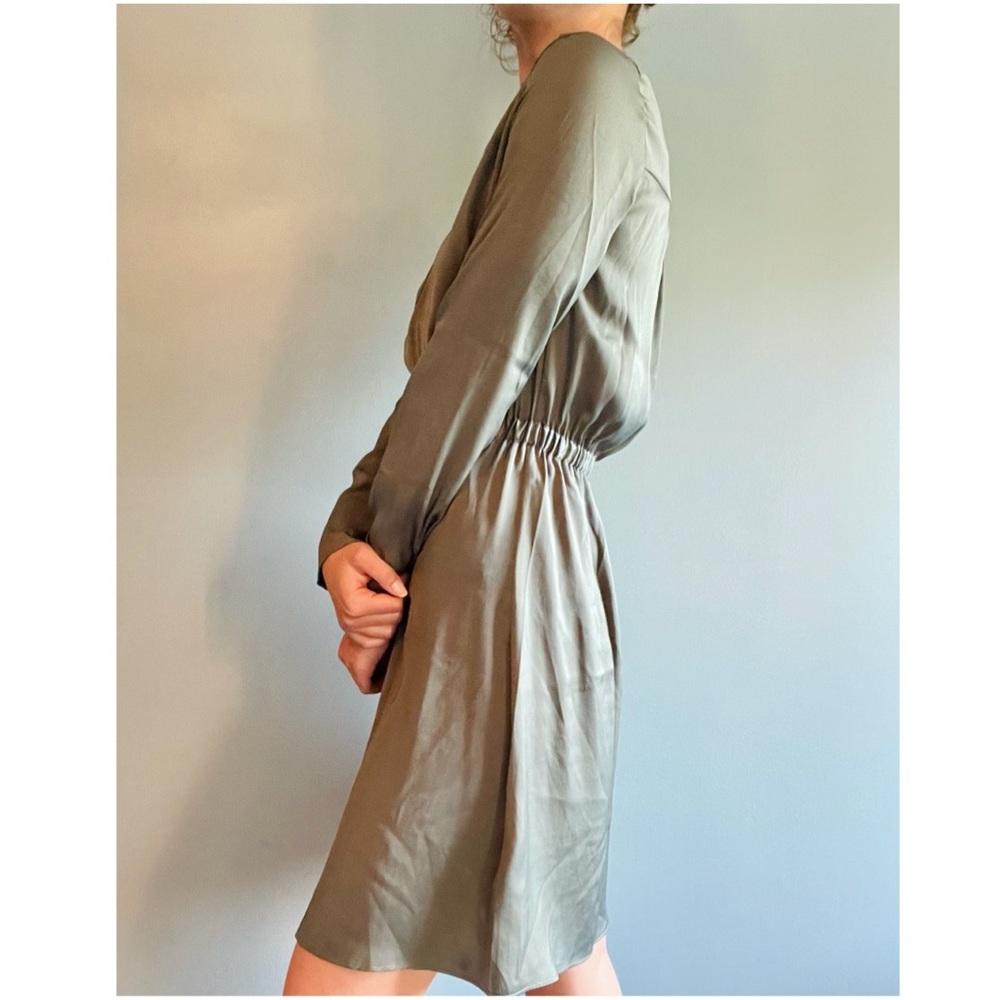 Light army green dress